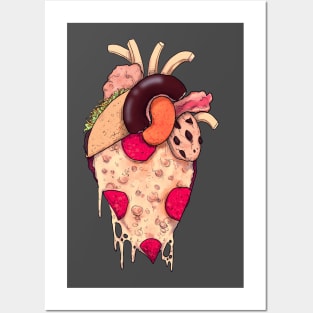 Snack Heart Posters and Art